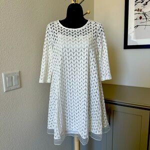 White lace summer dress - S